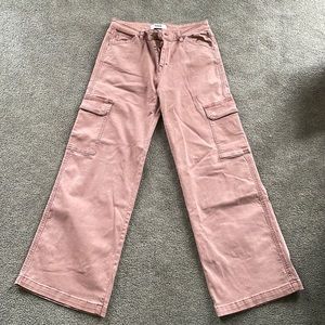 Mica denim wide leg cargos